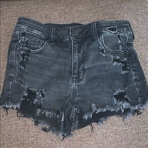 American eagle high waisted shorts in black